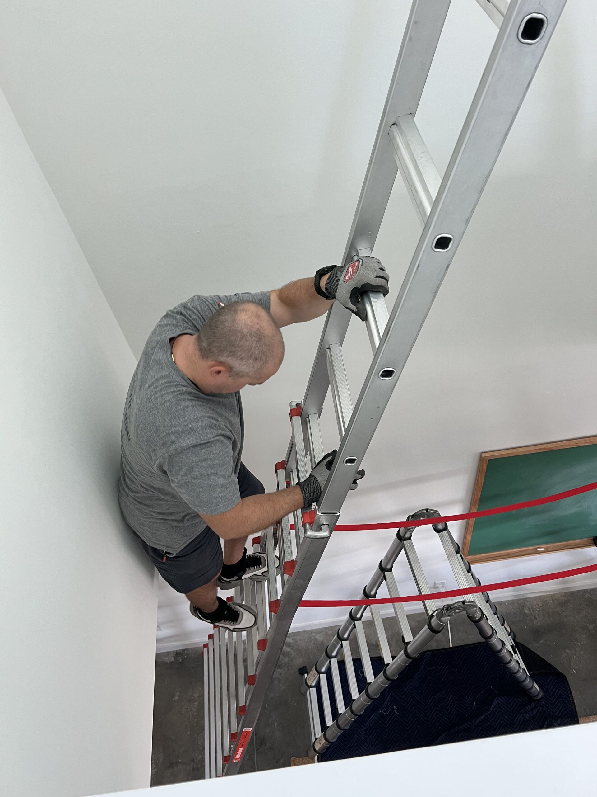 Light Fixture installations ATX 21 A-Frame Ladder 512 676 7860