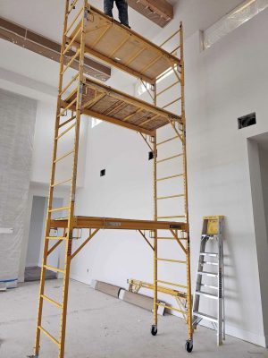 21-A-Frame Ladder / 44 ft Scaffold Tower / Light Fixture Installations ATX 512 676 7860