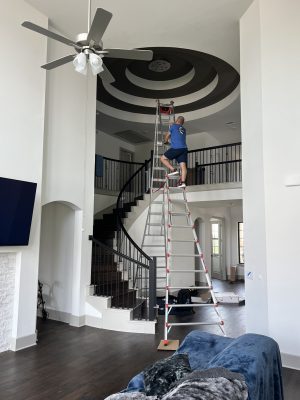 Tall ladders | Heavy Light Fixtures Fixtures Installation Austin TX | Ceiling Fans Installation | 512 676 7860