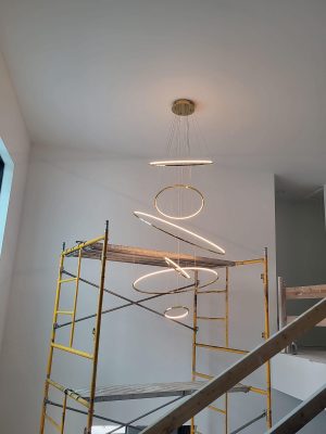 Tall ladders | Heavy Light Fixtures Fixtures Installation Austin TX | Ceiling Fans Installation | 512 676 7860