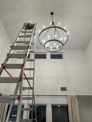 21' A-Frame / 40' Scaffold Tower / Light Fixture & Ceiling Fan Installations